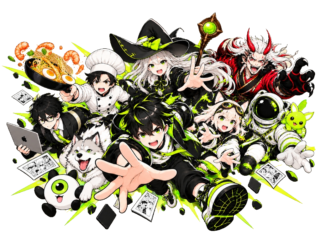 Manga Characters Action Mobile